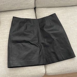 Brand new mini leather skirt - black - size 6